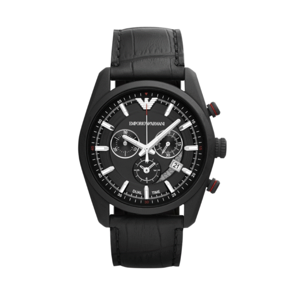 Emporio Armani Men’s Quartz Chronograph Black Dial 43mm Watch AR6035