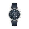Emporio Armani Men’s Chronograph Quartz Leather Strap Blue Dial 43mm Watch AR11018