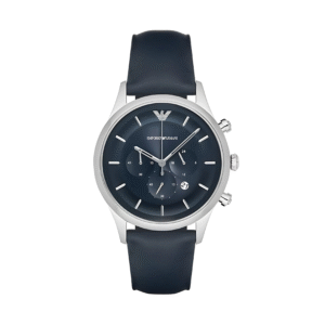 Emporio Armani Men’s Chronograph Quartz Leather Strap Blue Dial 43mm Watch AR11018