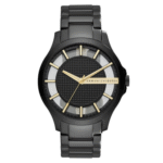 Armani Exchange Men’s Quartz Black Stainless Steel Black Skeleton Dial 46mm Watch AX2192