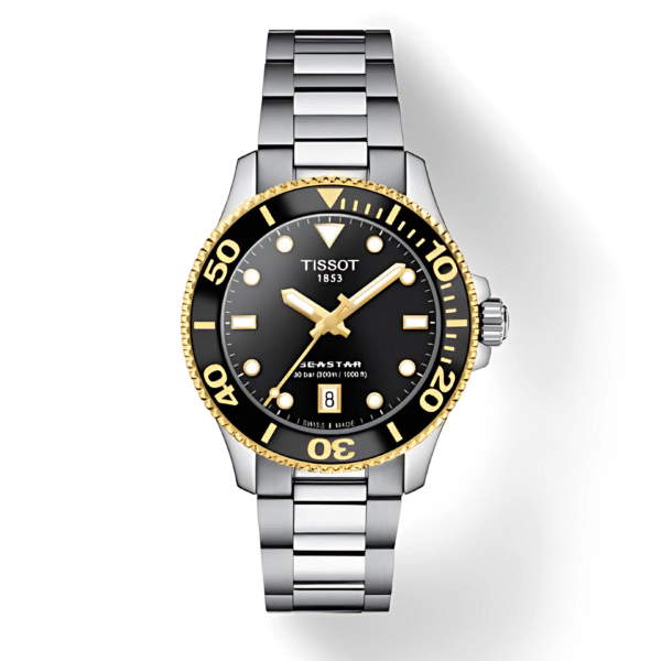 Tissot Women’s Swiss Made Quartz Silver Stainless Steel Black Dial 36mm Watch T120.210.21.051.00