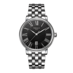 TISSOT Men’s Quartz Swiss Made Silver Stainless Steel Black Dial 40mm Watch T122.410.11.053.00