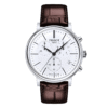 TISSOT Men’s Quartz Swiss Made Brown Leather Strap White Dial 40mm Watch T122.417.16.011.00