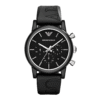 Emporio Armani Men’s Quartz Silicone Strap Black Dial 41mm Watch AR1053