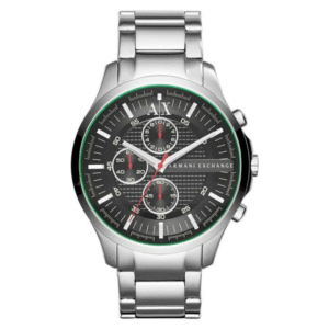 Armani Exchange Men’s Quartz Silver Stainless Steel Black Dial 46mm Watch AX2163