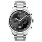 Hugo Boss Men’s Chronograph Stainless Steel Black Dial 44mm Watch 1513712