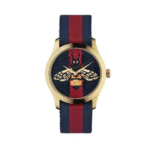 Gucci Women’s Swiss Made Quartz Nylon Strap Multi Dial 38mm Watch YA1264061