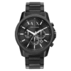 Armani Exchange Men’s Quartz Black Stainless Steel Black Dial 44mm Watch AX1722