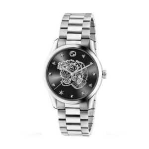 Gucci Women’s Swiss Made Quartz Stainless Steel Black Dial 38mm Watch YA1264125