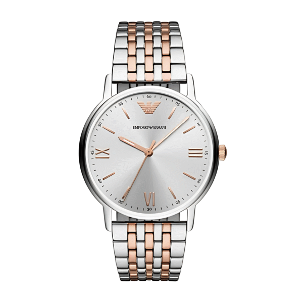 Emporio Armani Men’s Quartz Stainless Steel Silver Dial 40mm Watch AR11093
