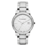 Burberry Unisex Swiss Made Stainless Steel Silver Dial 38mm Watch BU9000
