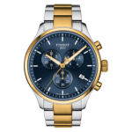 TISSOT Men’s Quartz Swiss-Made Two-tone Stainless Steel Blue Dial 45mm Watch T116.617.22.041.00