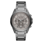 Armani Exchange Men’s Quartz Grey Stainless Steel Grey Dial 44mm Watch AX2603