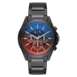 Armani Exchange Men’s Quartz Black Stainless Steel Black Dial 44mm Watch AX2615