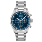 Hugo Boss Men’s Quartz Stainless Steel Blue Dial 44mm Watch 1513867