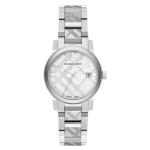 Burberry Women’s Stainless Steel Swiss Made Silver Dial 34mm Watch BU9144