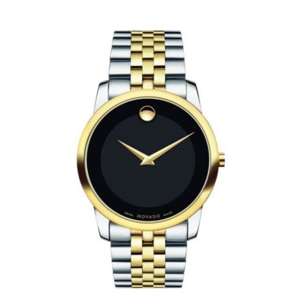 Movado Men’s Swiss Made Quartz Stainless Steel Black Case 40mm Watch 0606605