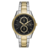 Armani Exchange Men’s Quartz Two Tone Stainless Steel Black Dial 42mm Watch AX1865