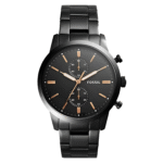 Fossil Men’s Quartz Chronograph Stainless Steel Black Dial 44mm Watch FS5379