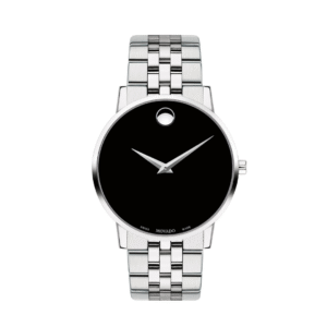 Movado Men’s Quartz Swiss Made Stainless Steel Black Case 40mm Watch 0607199