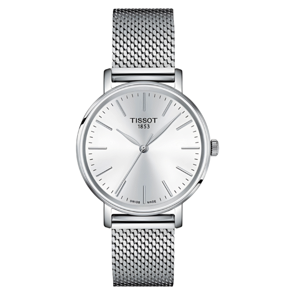 Tissot Women’s Quartz Swiss Made Silver Stainless Steel Silver Dial 34mm Watch T143.210.11.011.00