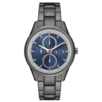 Armani Exchange Men’s Quartz Grey Stainless Steel Blue Dial 42mm Watch AX1871