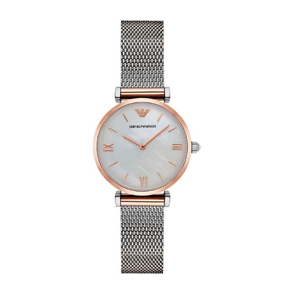 Emporio Armani Women’s Analog Stainless Steel Mother of pearl Dial 32mm Watch AR2067