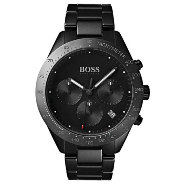 Hugo Boss Men’s Chronograph Quartz Stainless Steel Black Dial 42mm Watch 1513581