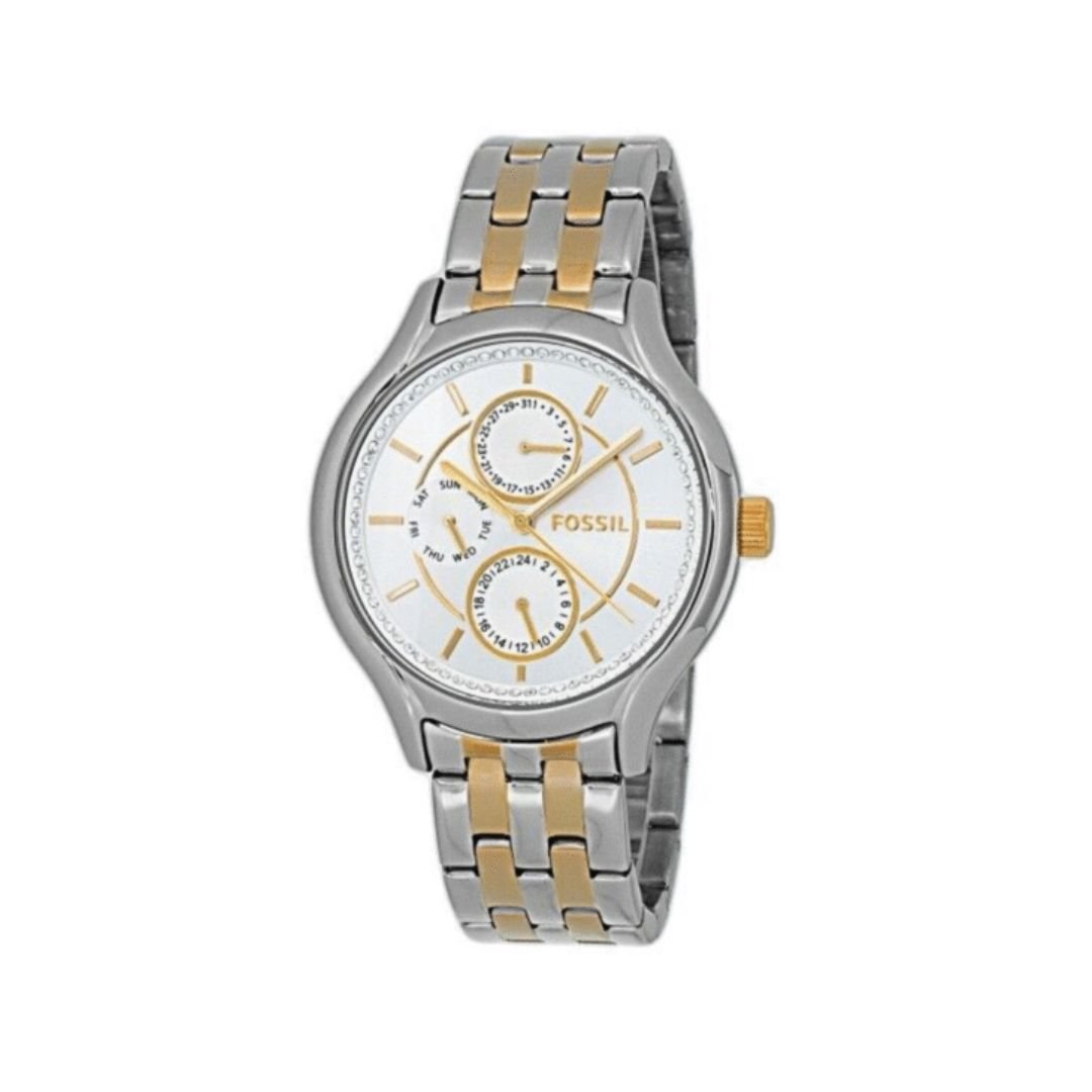 Fossil Women’s Analog Silver Dial 40mm Watch BQ1584
