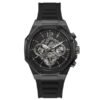 Guess Men’s Quartz Black Silicone Strap Black Dial 44mm Watch GW0263G4