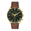 Movado Men’s Quartz Swiss Made Leather Strap Green Dial 42mm Watch 3650062