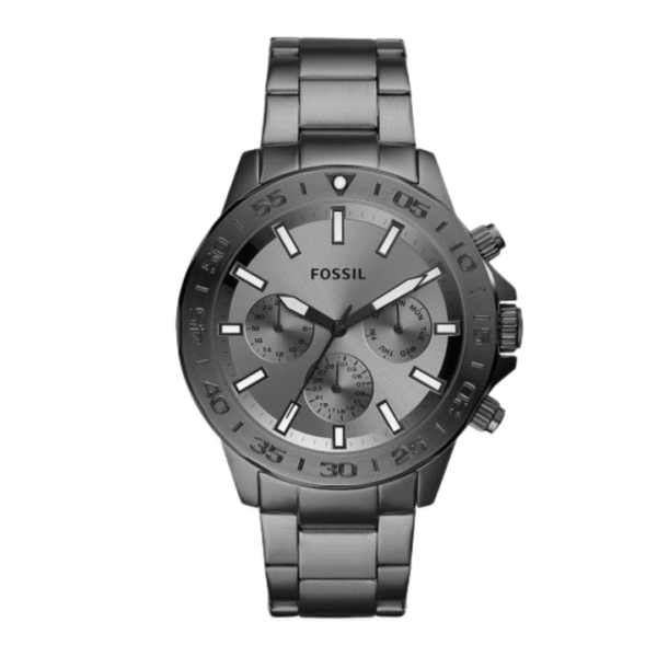 Fossil Men’s Chronograph Grey Stainless Steel Grey Dial 45mm Watch BQ2491